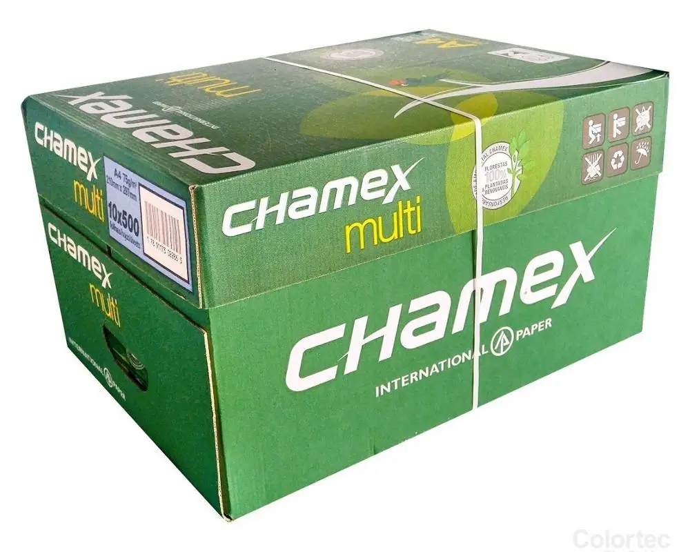 Дешевая офисная бумага Chamax/копировальная Chamax из Великобритании оптом чисто белая