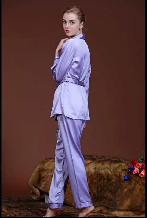 
European Style Smooth Silk Robes For Bridesmaids Sexy Satin Kimono Robes Sleepwear 