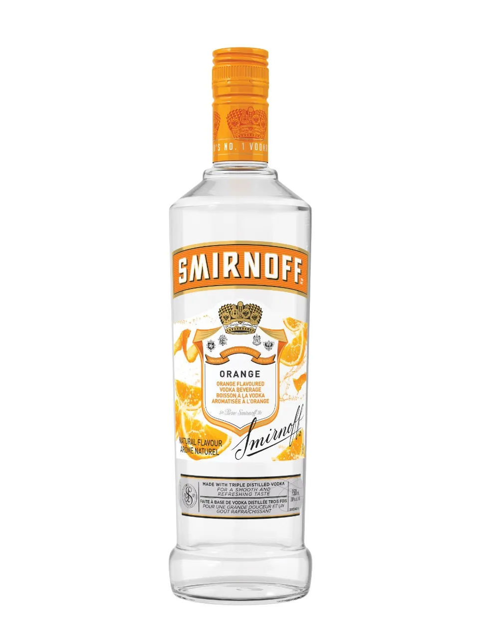 Оригинальная водка Smirnoff зернистость 100% дистиллированная