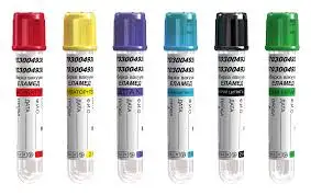 Collection sampling blood tube blood draw tubes vacuum blood collection tube black blue top with 3.2% sodium citrate