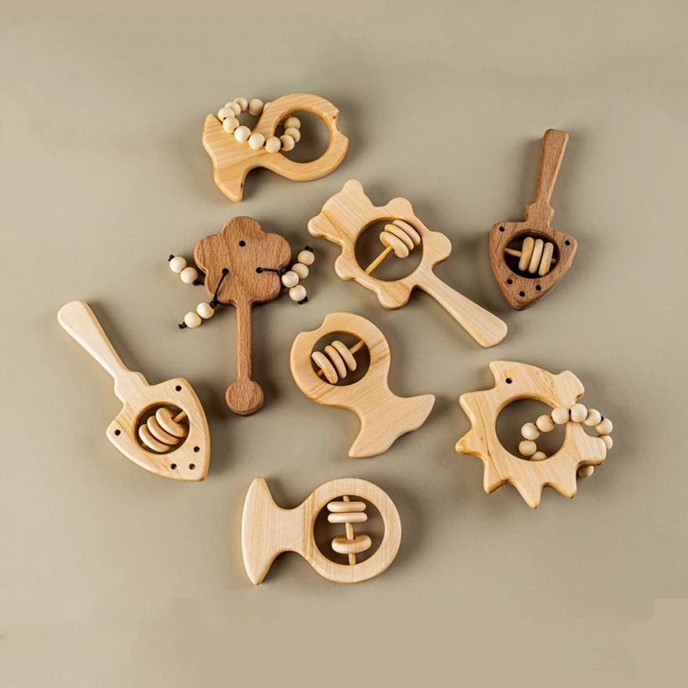 OEM - ODM Wooden rattle teething toy For Toddler Toys 6 Months 1 2 Years Old Boys Girls, Safe Toys for Kids, - Made in Vietnam