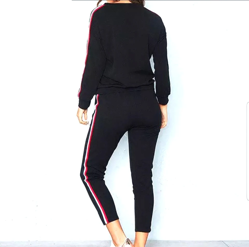 Wholesale suit For Women New Style Skinny Track Suit girls Clothes Fashion Casual Fitness ladies Tracksuit for women