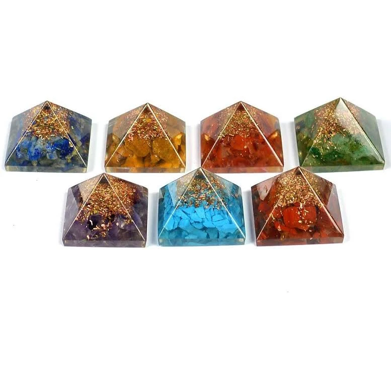 Wholesale Crystal Orgone Chakra Energy Pyramid For Meditation