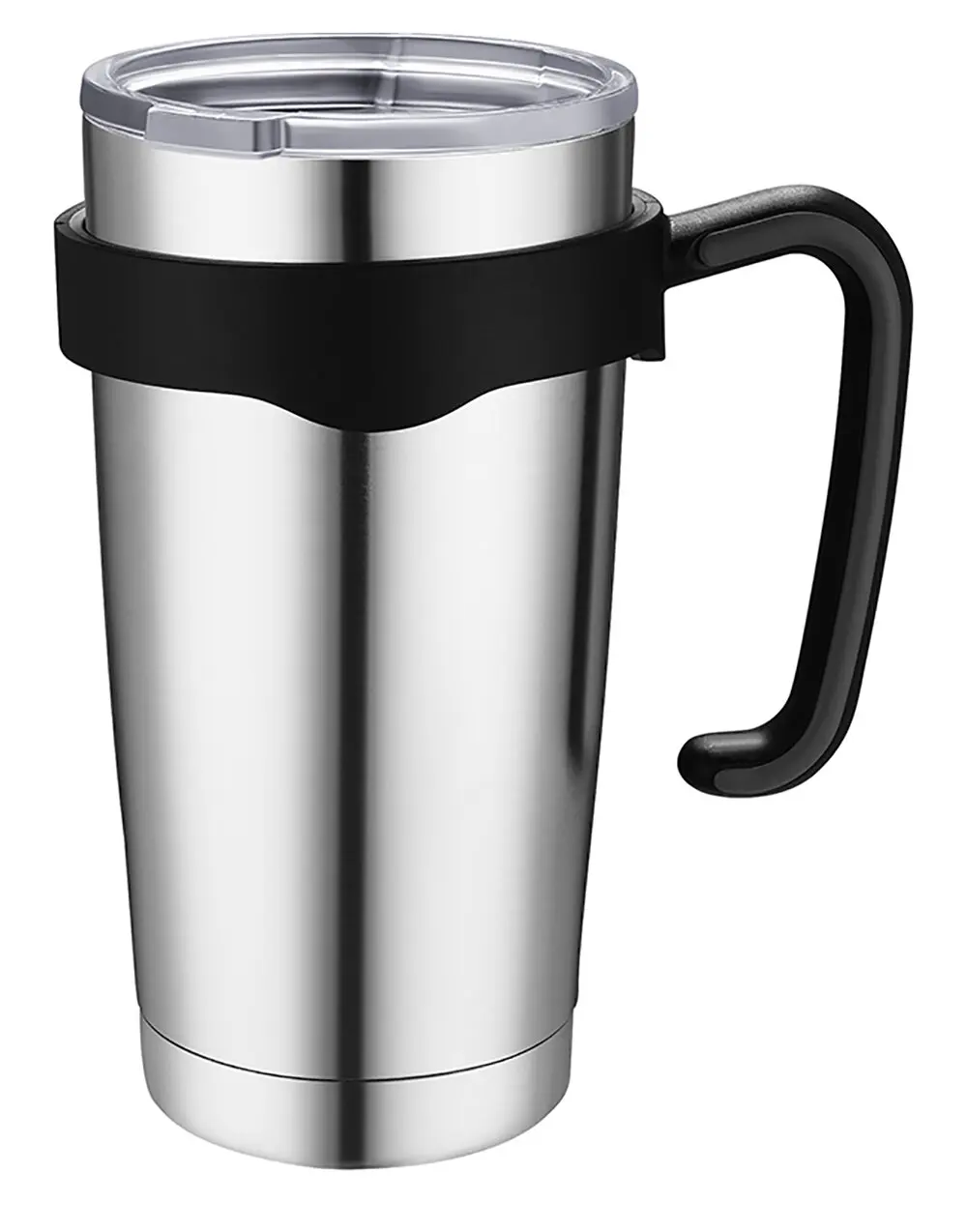 20oz Traditional Stainless Steel Tumbler Cup Features Splash-Proof Lid