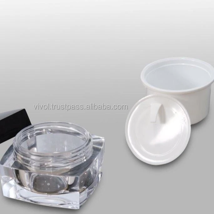 Cream Jars Customize 60ML/2oz Hot Sale Empty Plastic Cosmetic Box Facial Cream Jars Body Butter For Cosmetics Packaging