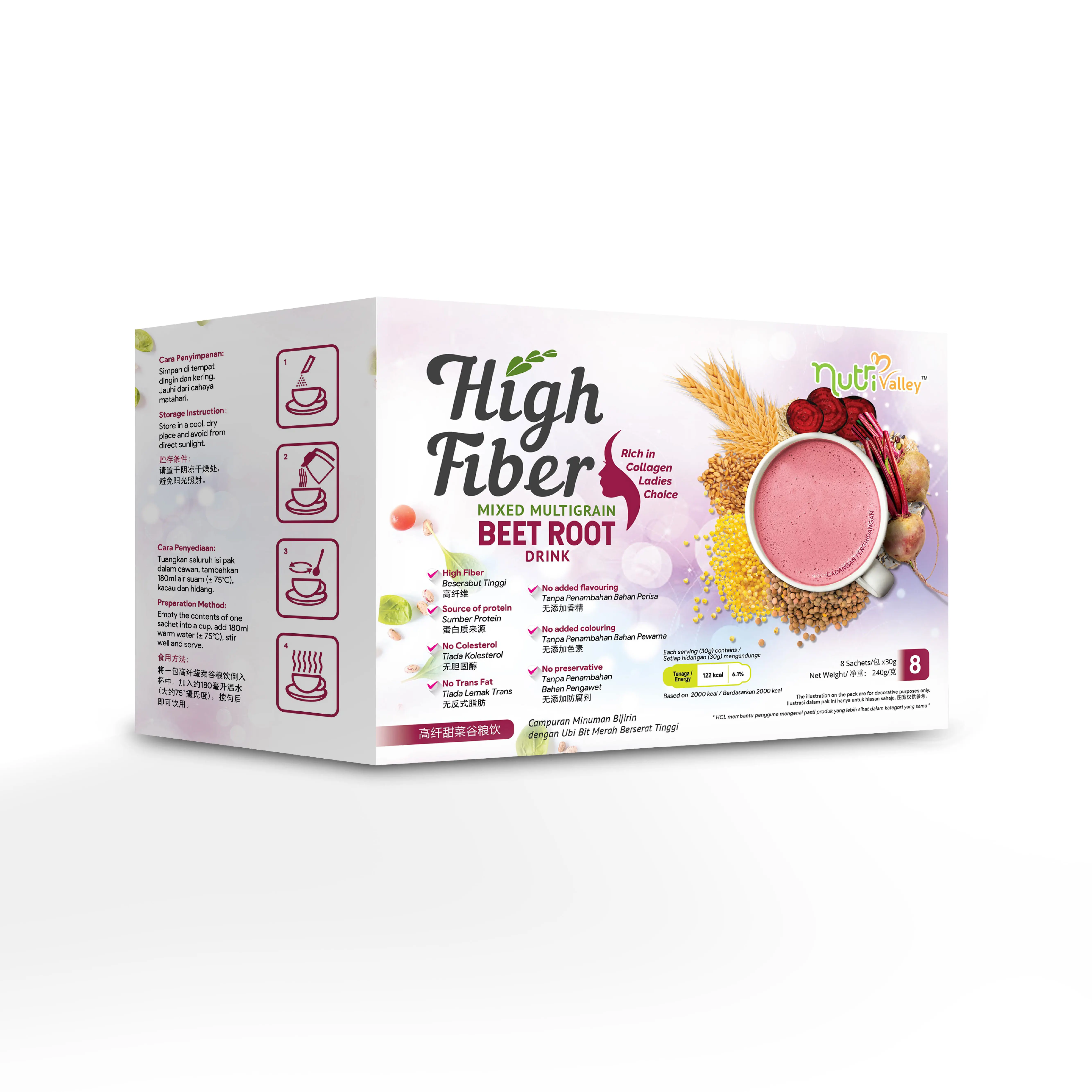 Improve Gut Health Beet Root Slimming Breakfast Grain Collagen From Malaysia