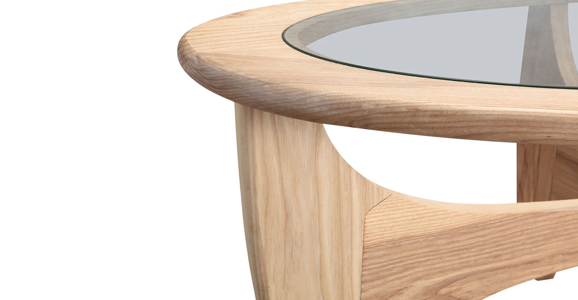 Premium Quality Classic Modern Furniture Oval Glass Top Coffee Table for Wholesale Purchase