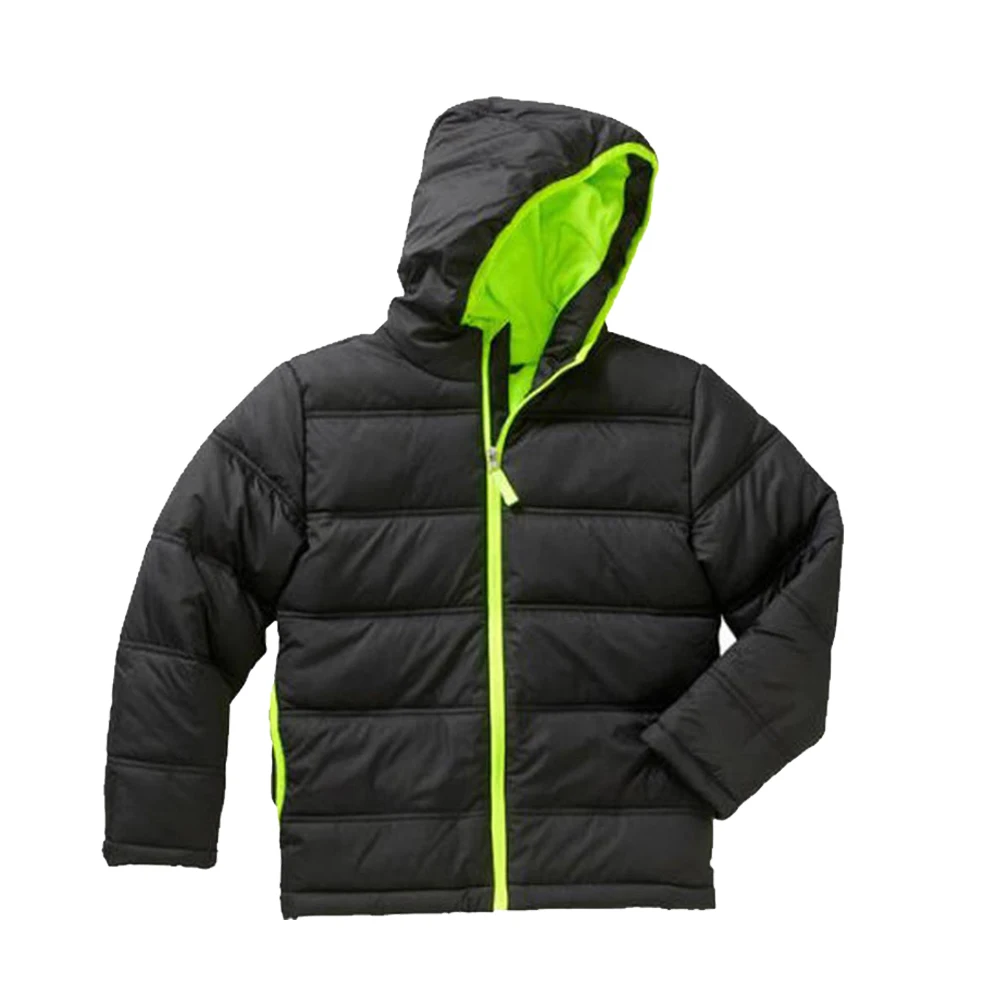 Men Puffer jacket Full Sleeves Polyester Nylon Made Pakistan Manufacturing Quilted Jackets