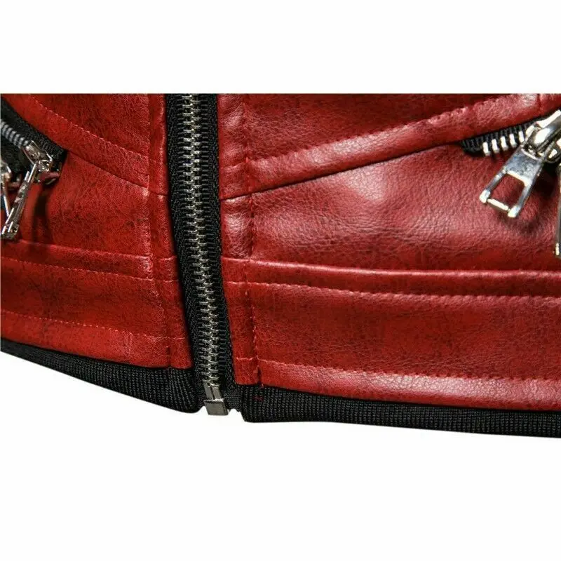 
Wholesale outdoor streetwear Custom Winter Fashion Casual Black Mens bake motorcycle Leather Jacke 