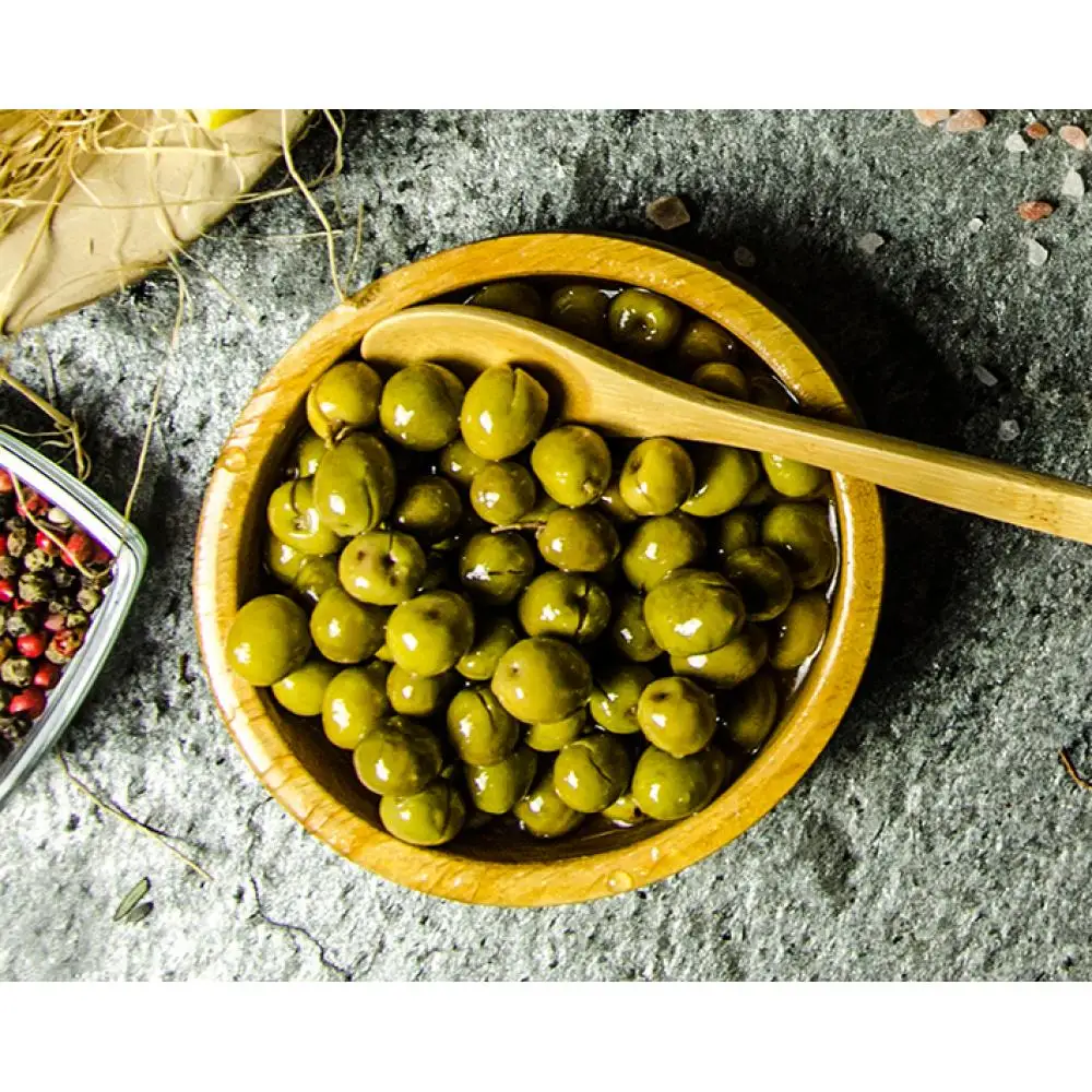 
 wholesale 25 kg packing 50 kg packing organic turkish olive sale hot sale  jar  Green Olives Stuffed With Red Pepper  