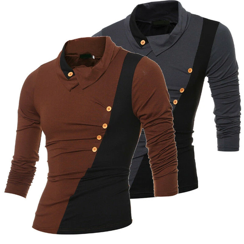 Wholesale price polyester men oem long sleeve big size men clothing long sleeve t- shirts