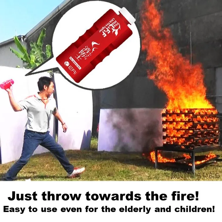 Japanese hand-thrown extinguisher grenades are very effective in the early stages of fires.