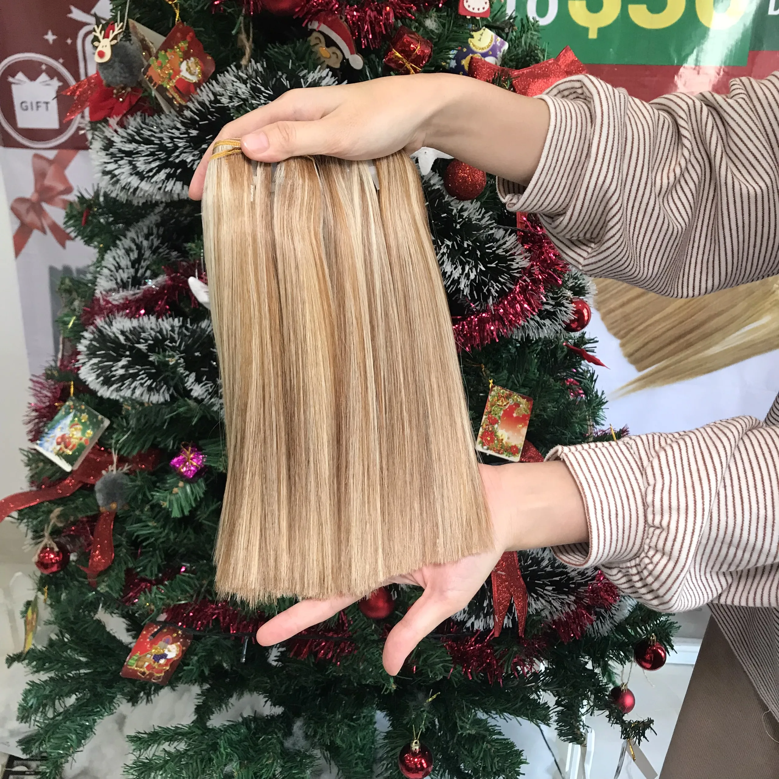 Прямые волосы из вьетнамских волос с застежкой человеческие для наращивания от вьетнамского производителя