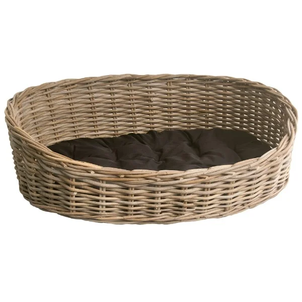 High Quality Pet House Rattan Basket/ Wicker Rattan Dog Cat House Pet Carrier Basket