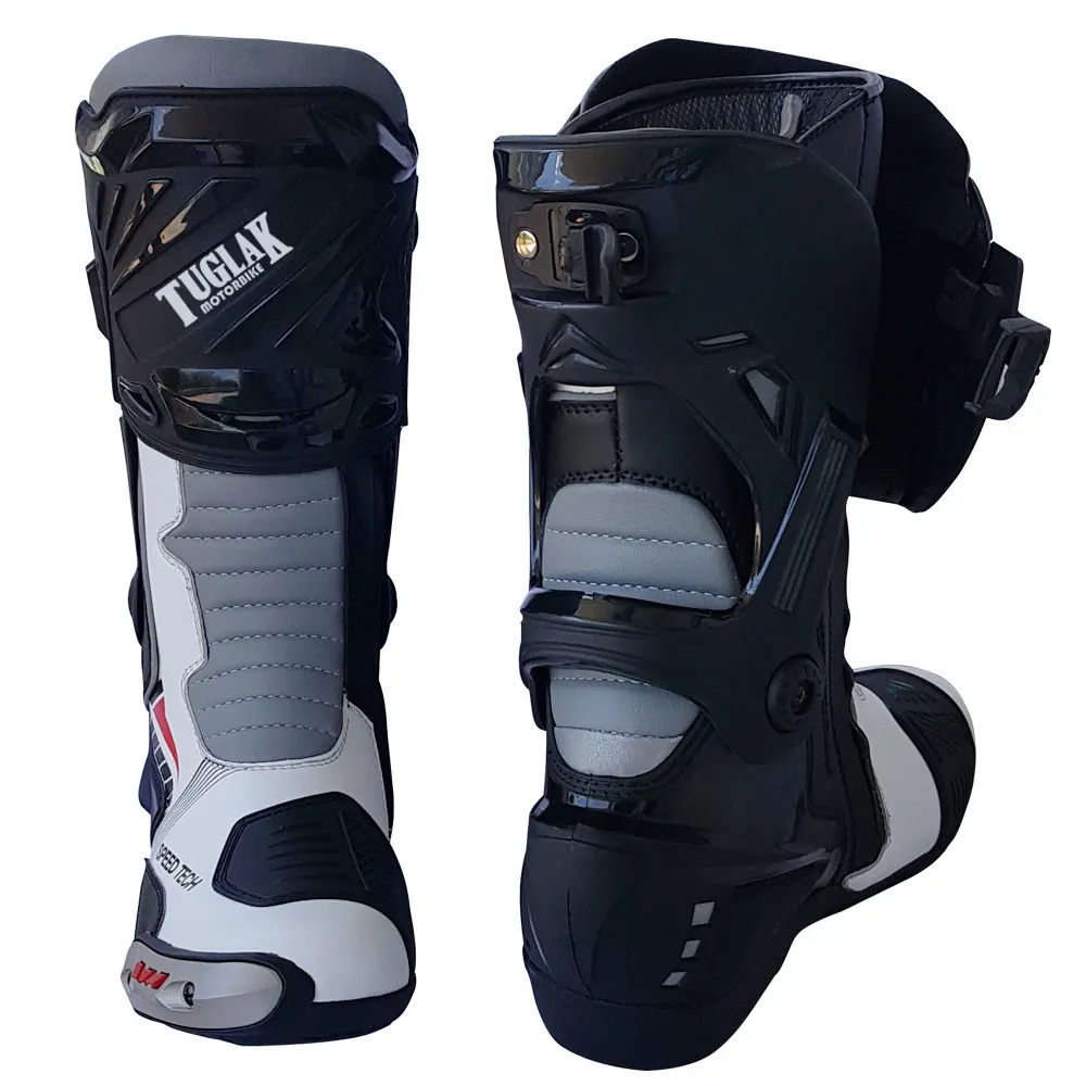 Top Selling Unisex Sports Style Leather Motorcycle Boots Racing Motorbike Shoes Breathable For Motorcyclist