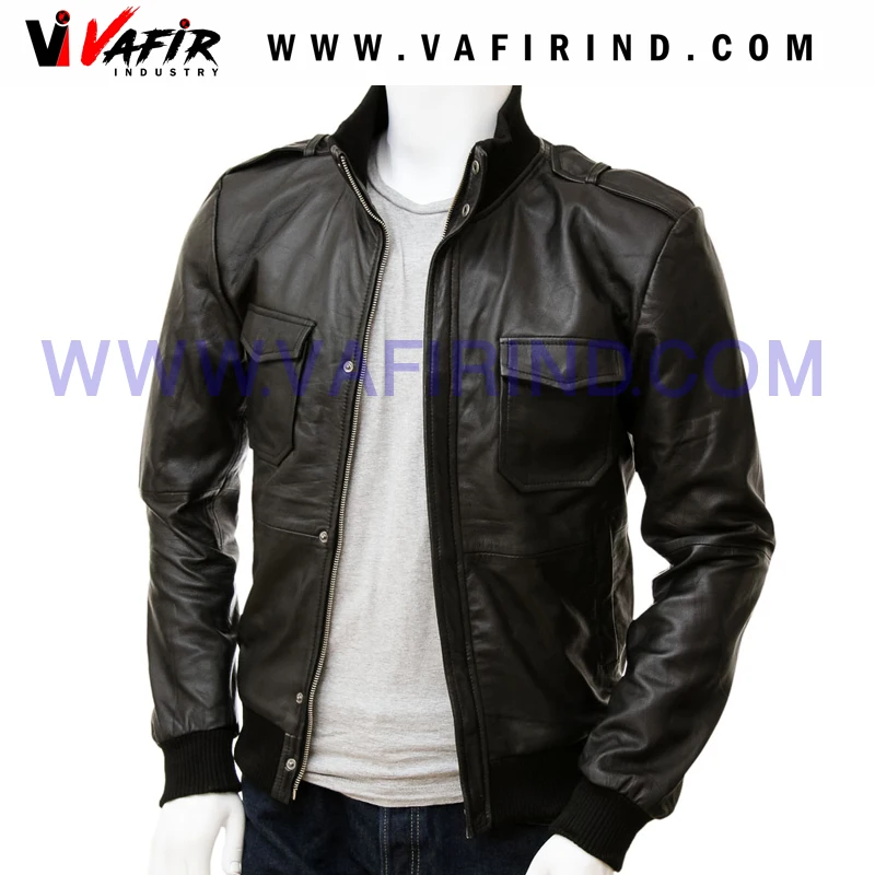 New style mens leather Jacket Fashion leather jacket men High Quality leather jackets