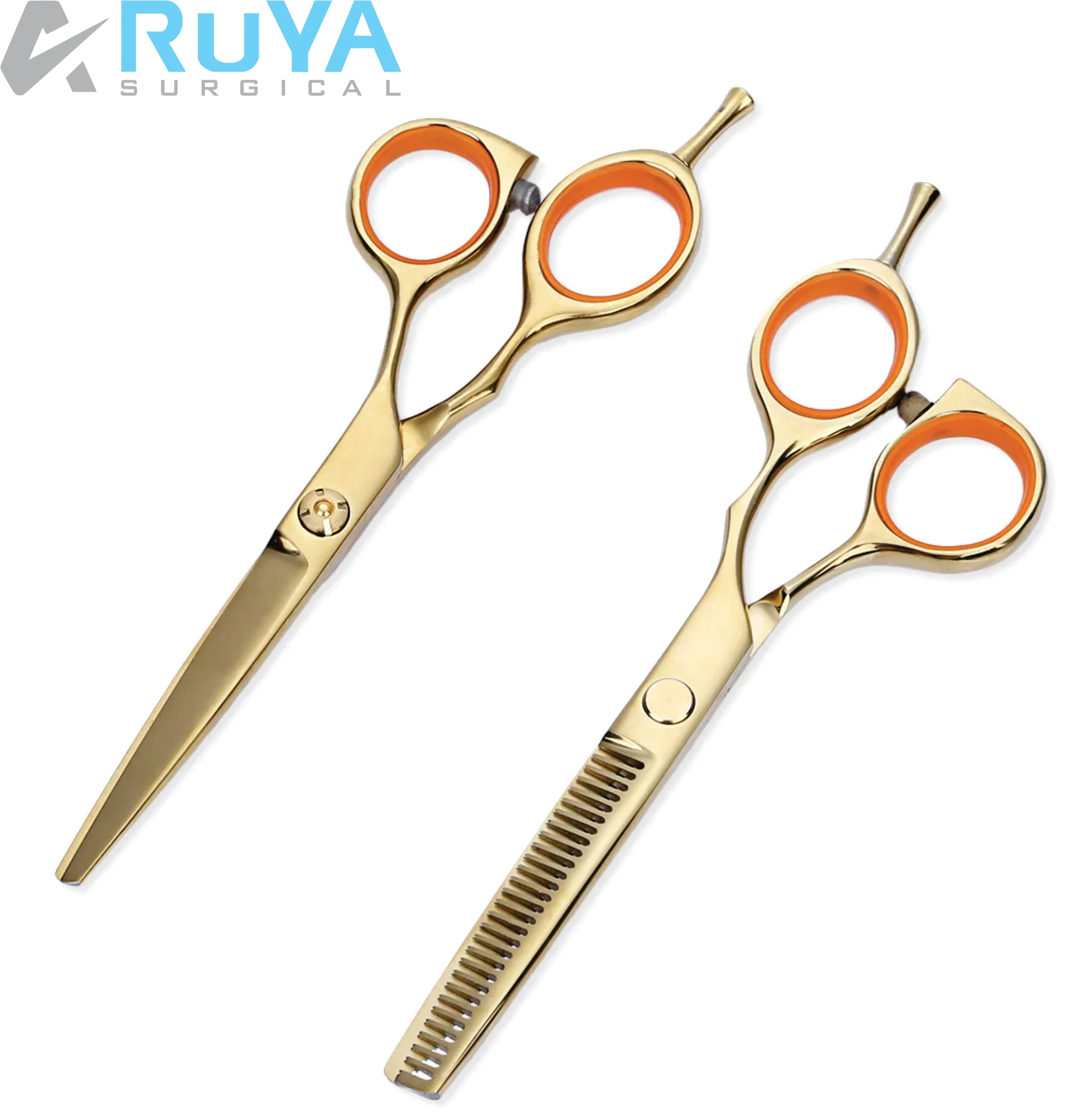 Blue Hairdressing Thinning Shears Scissors 440c Barber Hair Cutting Scissors J2 Steel Scissors 7 Inch Barber ProfessionalSsissor