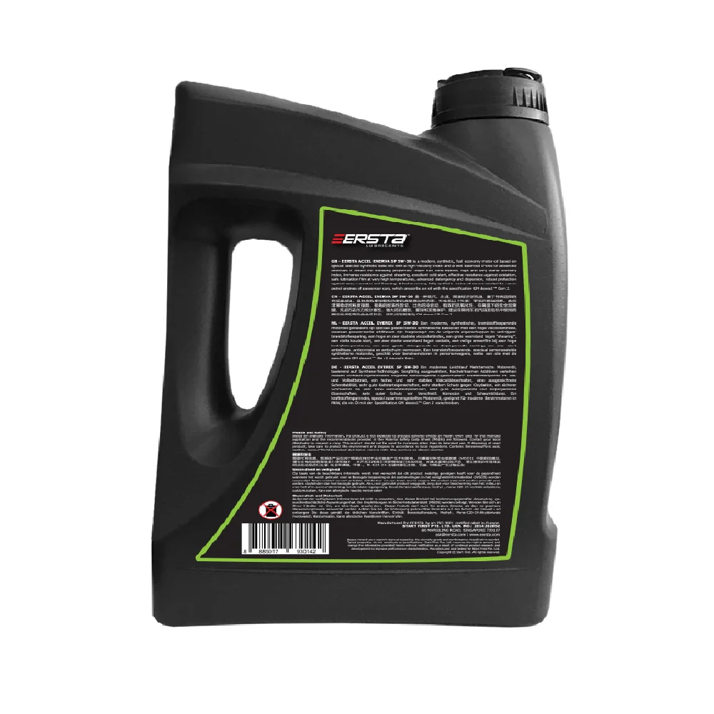 Base Oil PCMO- ACCEL ENERVA SP 5W30 Anti-wear Fully Synthetic Additives detergency Protection Passenger Synthetic Car Motor Oil