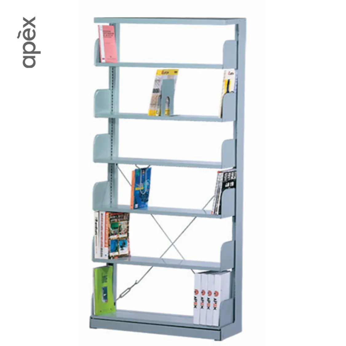 Malaysia One Stop Office Furniture Simple Modern Industrial Style Education Series Multifunctional Library Shelf