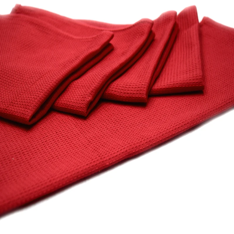 
COTTON CRAFT - 3 Pack - Waffle Weave Terry Kitchen Towels - 50x70Cm - 100% Cotton - Super Absorbent - Multi Purpose 