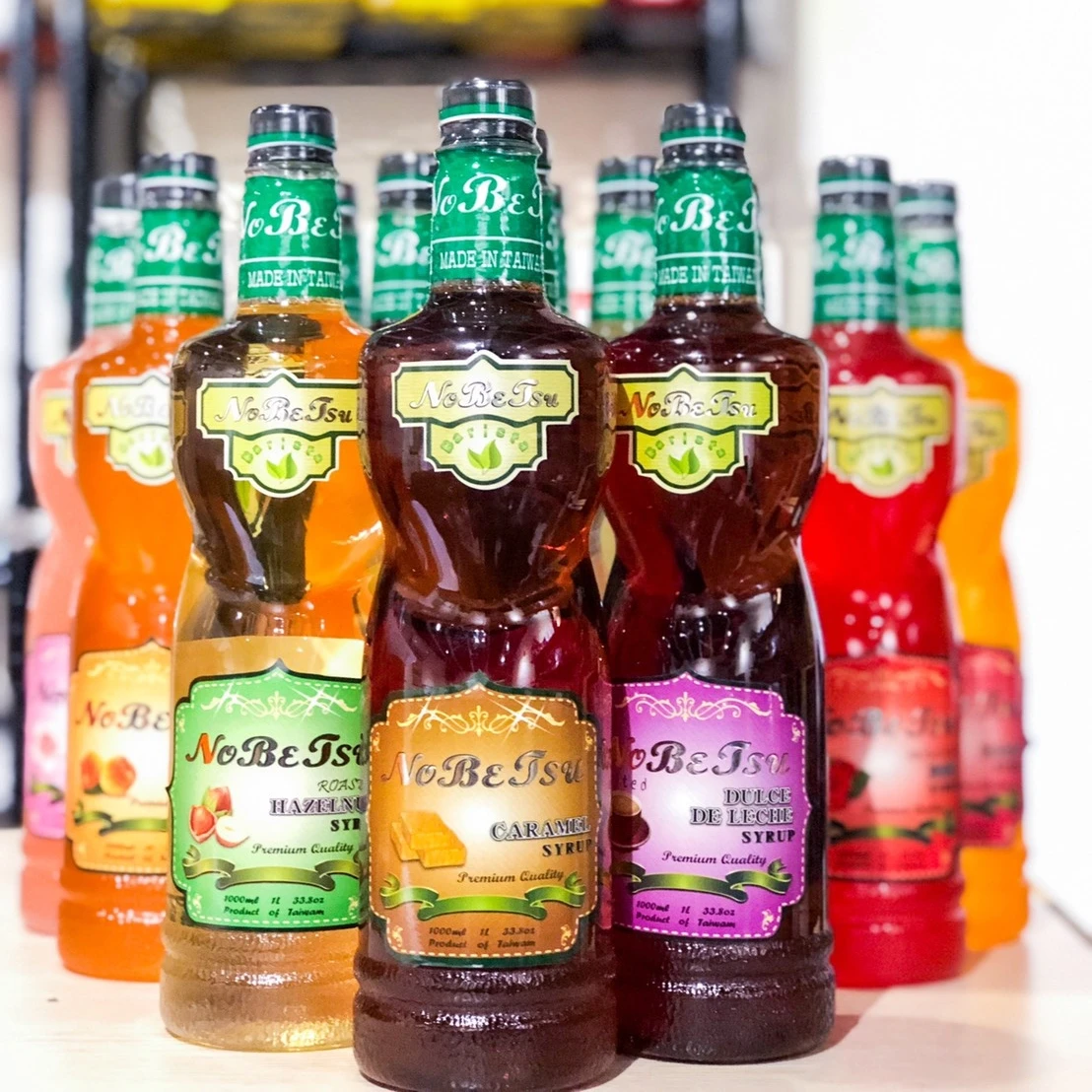 Ready to ship hot sale Nobetsu iced mint flavor syrup 1L 1.2KG*12btls/ctn