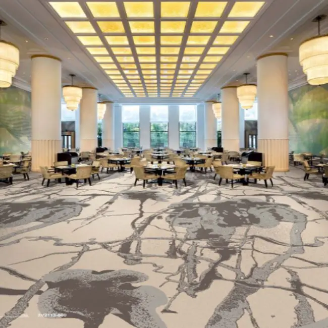 100%Nylon  floor Printed Carpet hotel carpets