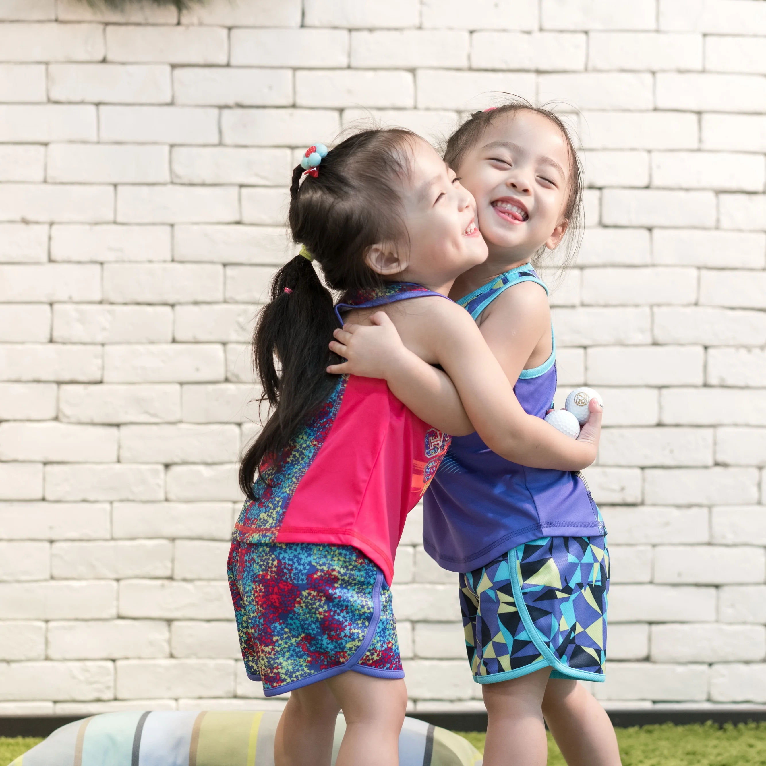 
2020 summer fall new arrivals designer sublimation baby toddler girls racer back tank tops short 2pc baby clothes active wear 