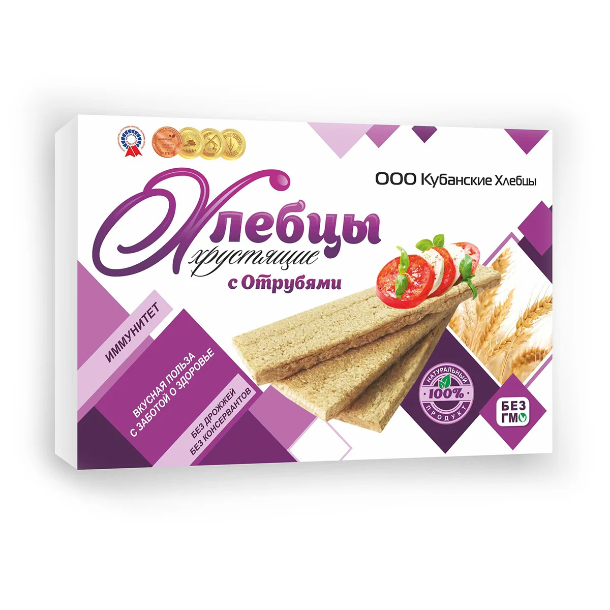 
Premium quality healthy crisp breads with paprika, 100g pack 