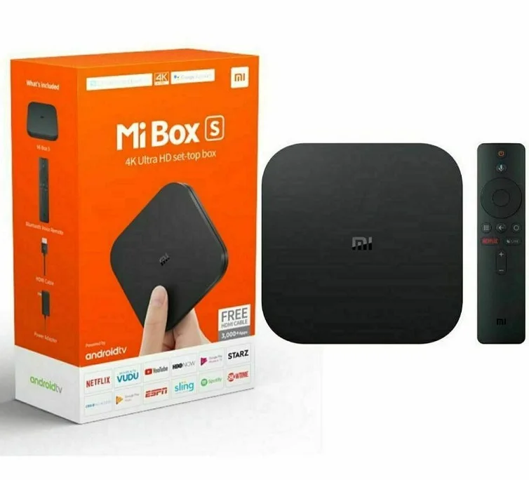 Authentic Mi Box S Android TV with Assistant Remote Streaming Device