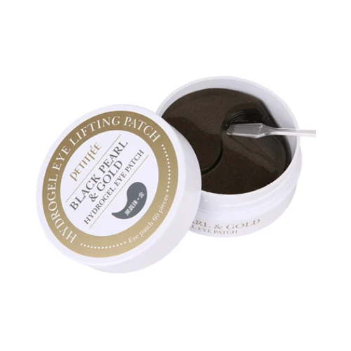 [PETITFEE] Black Pearl & Gold Hydrogel Eye Patch - 1pack (60pcs) / Made In  Korea Cosmetic