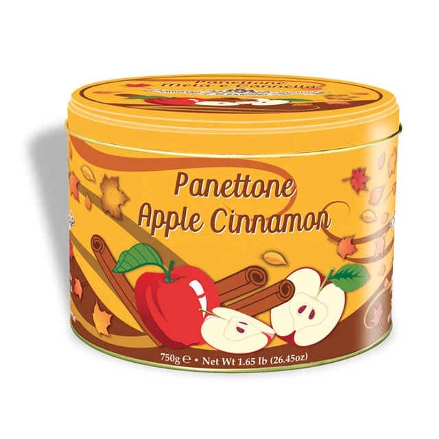  Panettone металлический жестяной яблоко и корица 750