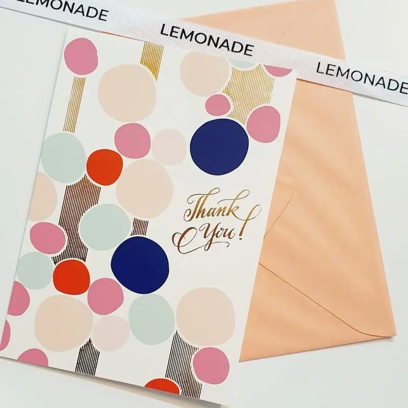 Поздравительная открытка на день рождения с пользовательским принтом, дизайн логотипа, печать, спасибо, бумажные открытки