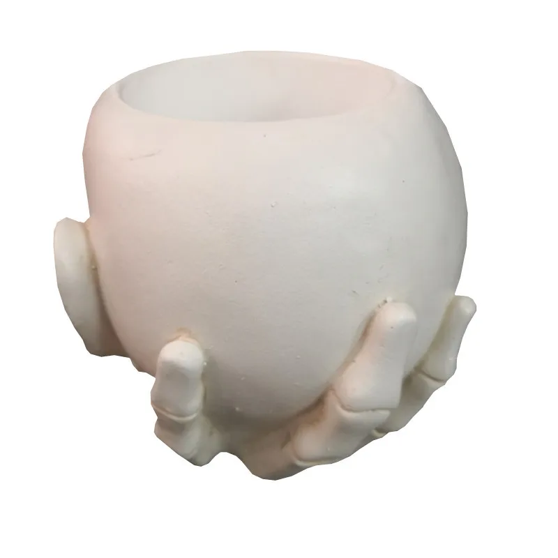 Weed  big eye Skeleton Ashtray Mold For Candle Hold Plater  Resin Epoxy Sugar Storage Cake Party Pen holder Dired flower pot