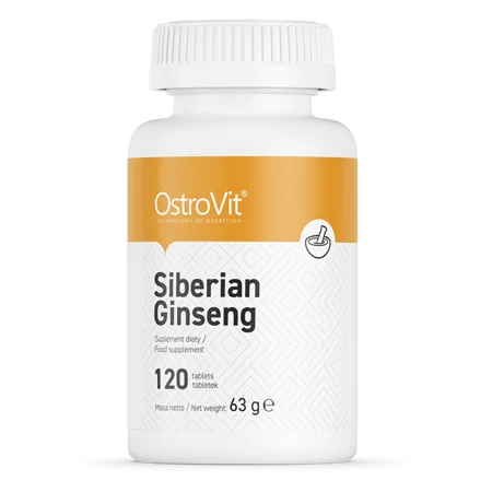 
OstroVit Siberian Ginseng 120 tablets improves and regulates the brain energy supports learning and memorizing processes 