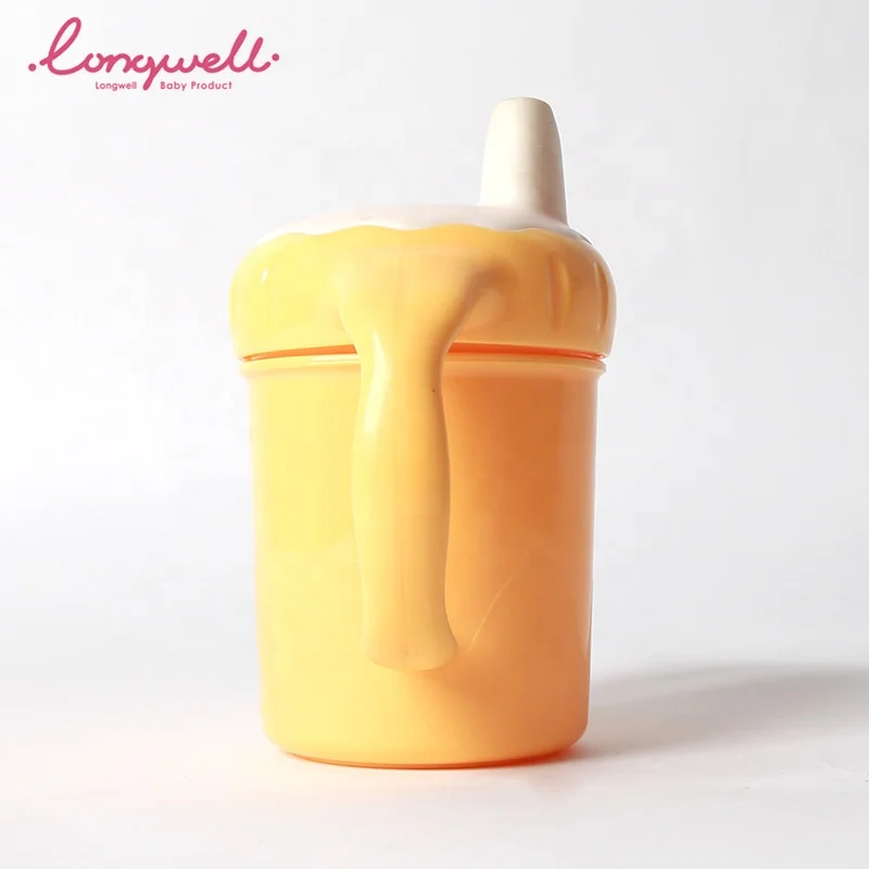 Training Spouted Cup TPE Mouth Kids Water Bottle School Toddlers Customize Logo Manufacturer Plastic Kids Handled Drinking Cup