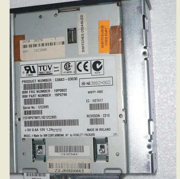  Внутренний Ленточный привод 19P0802 19P0798 20/40 ГБ DDS-4 4 мм SCSI 68-PIN 5 25