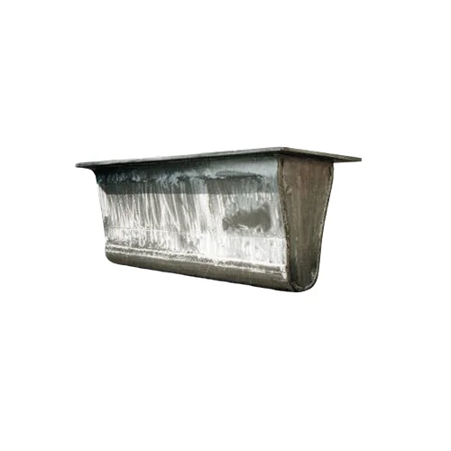 High quality 2 tons capacity stainless steel crucibles for melting zinc alloys