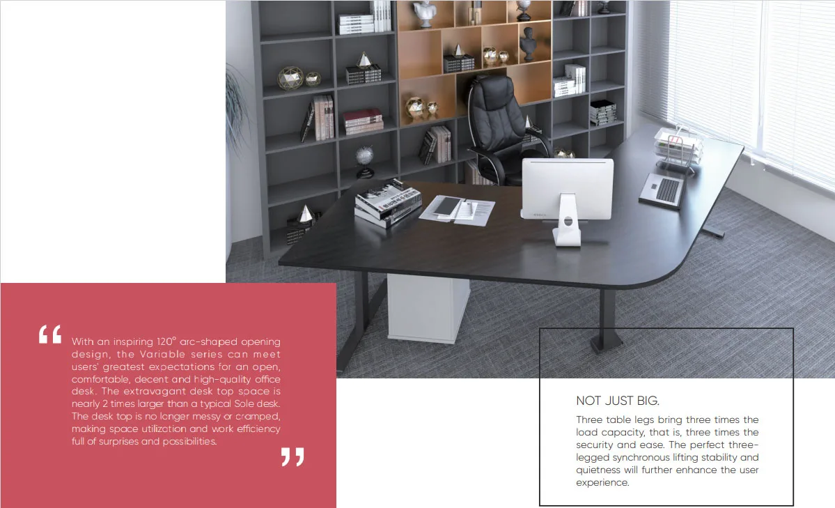 
Kaidi Electrical Height Adjustable Sole Table with KDZT035A Column KDTJ038 Frame KDF006D+KDF010 Foot KDDY099 Control Box 