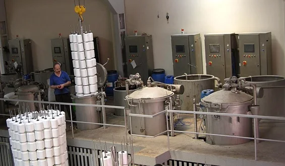 Машина для окрашивания текстильной