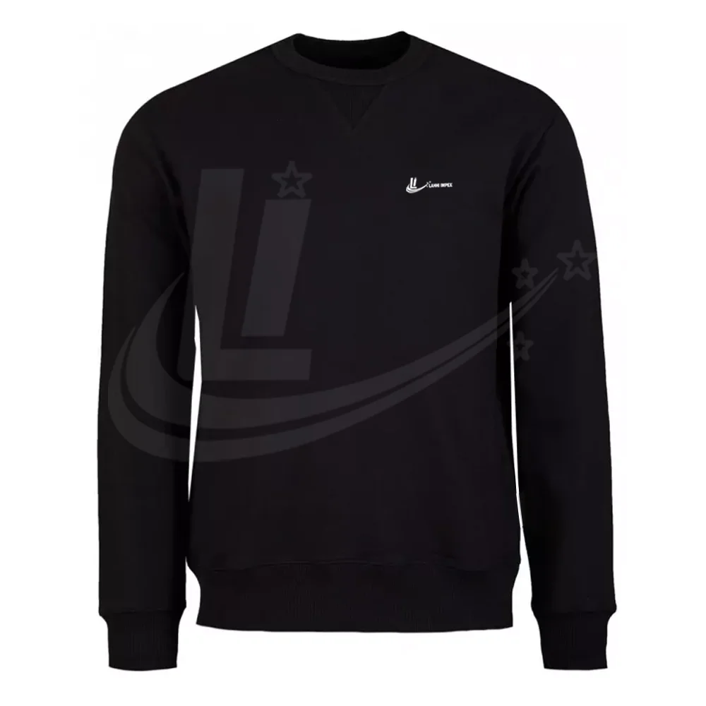 
Black Color Men Sweat Shirt Wholesale price Long Sleeve Winter Use Sweat Shirt 