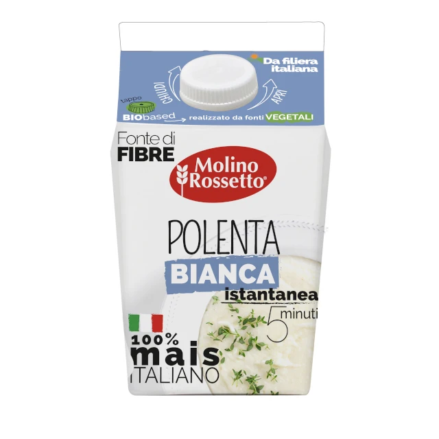 Instant White Polenta - Maize, corn flour in patented brik - Made in Italy