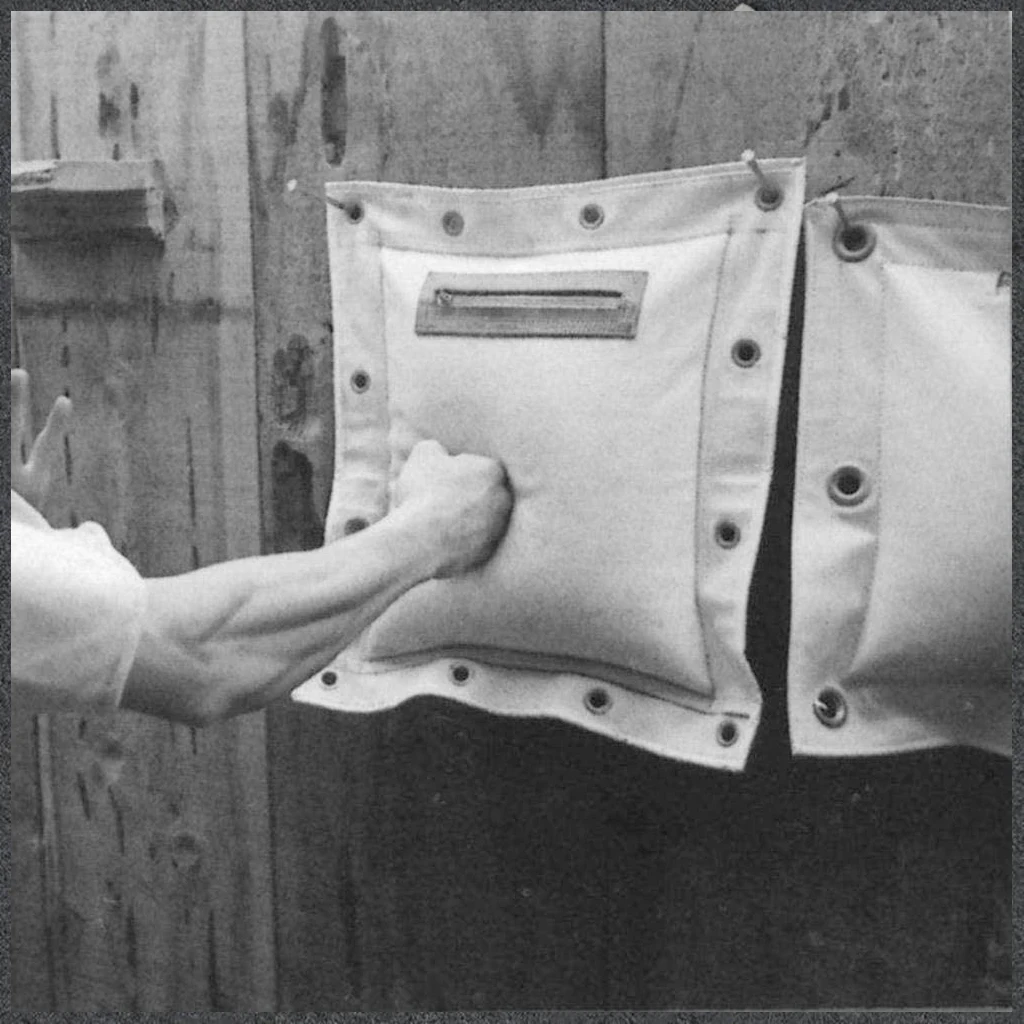 40-40cm Wall Hanging Sandbag Fitness Kung Fu Wing Chun Thick Canvas Sandbags Wall Bag Boxing Kick Training Punch Bag Workout Box