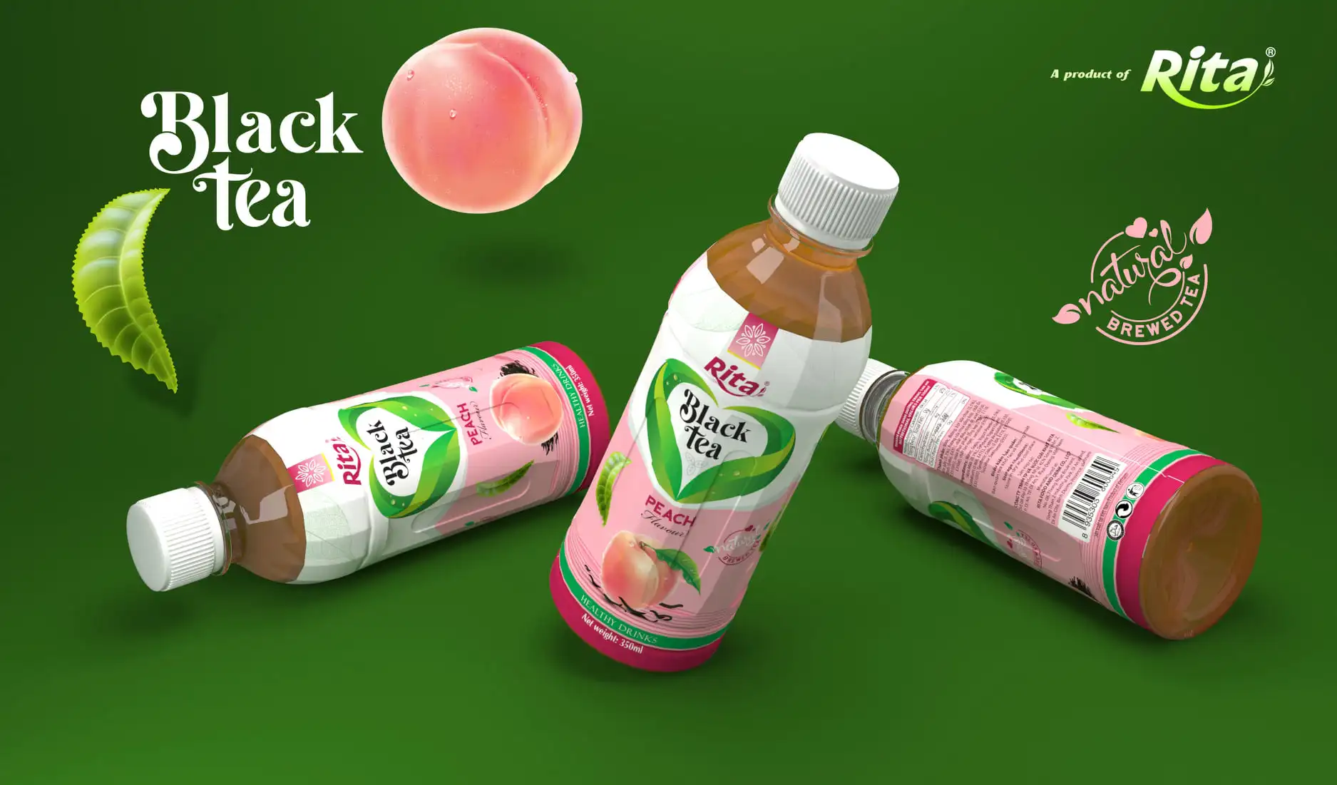 Rita 350ml PET Bottle Private Label Healthy Juice Natural Fruit Juice with Pieces Fresh Juice with Pulp