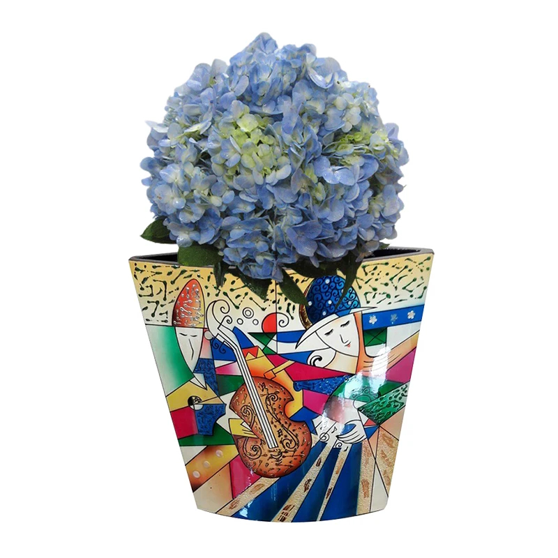 
Hand Painted Vase Wedding Flower Vase Vase Decor Flower Made in Vietnam 