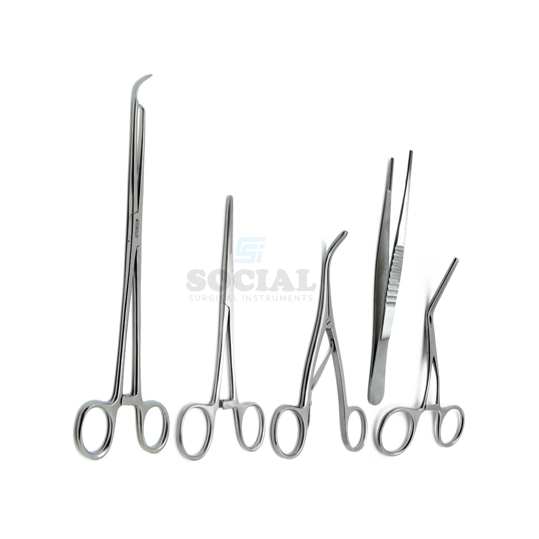 
Surgical Forceps Voarse Debakey Hulka Trousseau Instruments Set of 5 