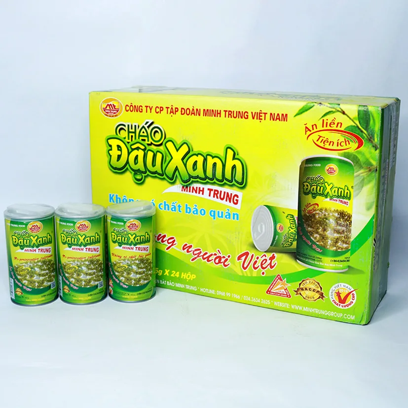 Canned Instant Green Bean Congee from Vietnam - No Preservative