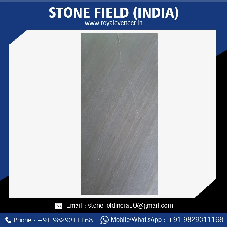 Hot Selling Non Antacid Ocean Black Stone Veneer Sheet For Attractive Wall Manufacturer Supplier From India