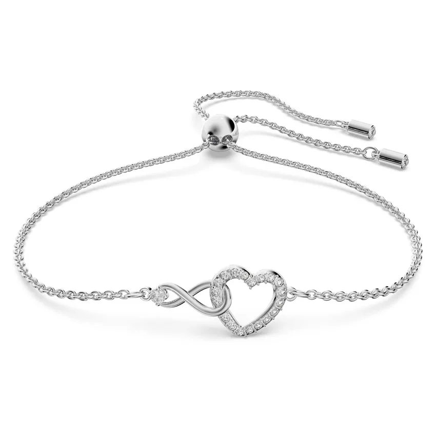 Wholesale Infinity Symbol Heart Diamond Chain adjustable gemstone bracelets