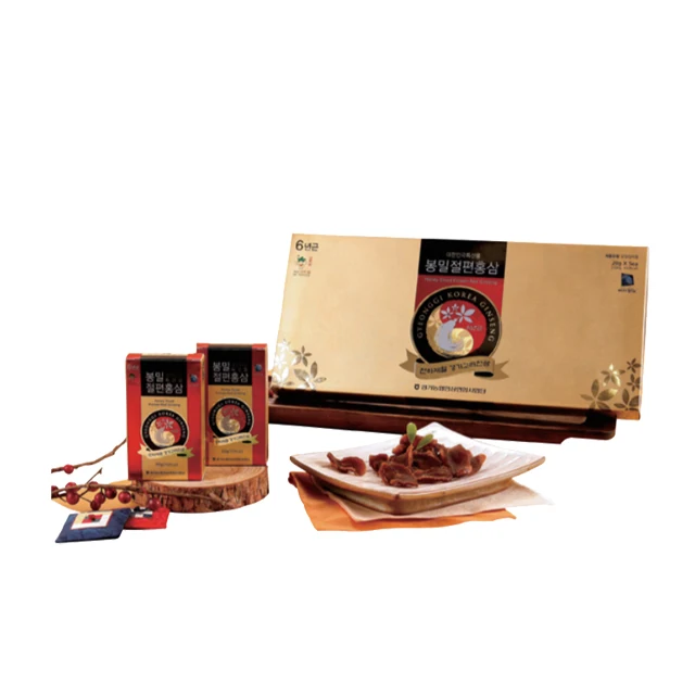 Korean K-Ginseng Gyeonggido 6 Years Panax Red Ginseng(Hongshen) Root Honey Slice (20g * 5 Packs)