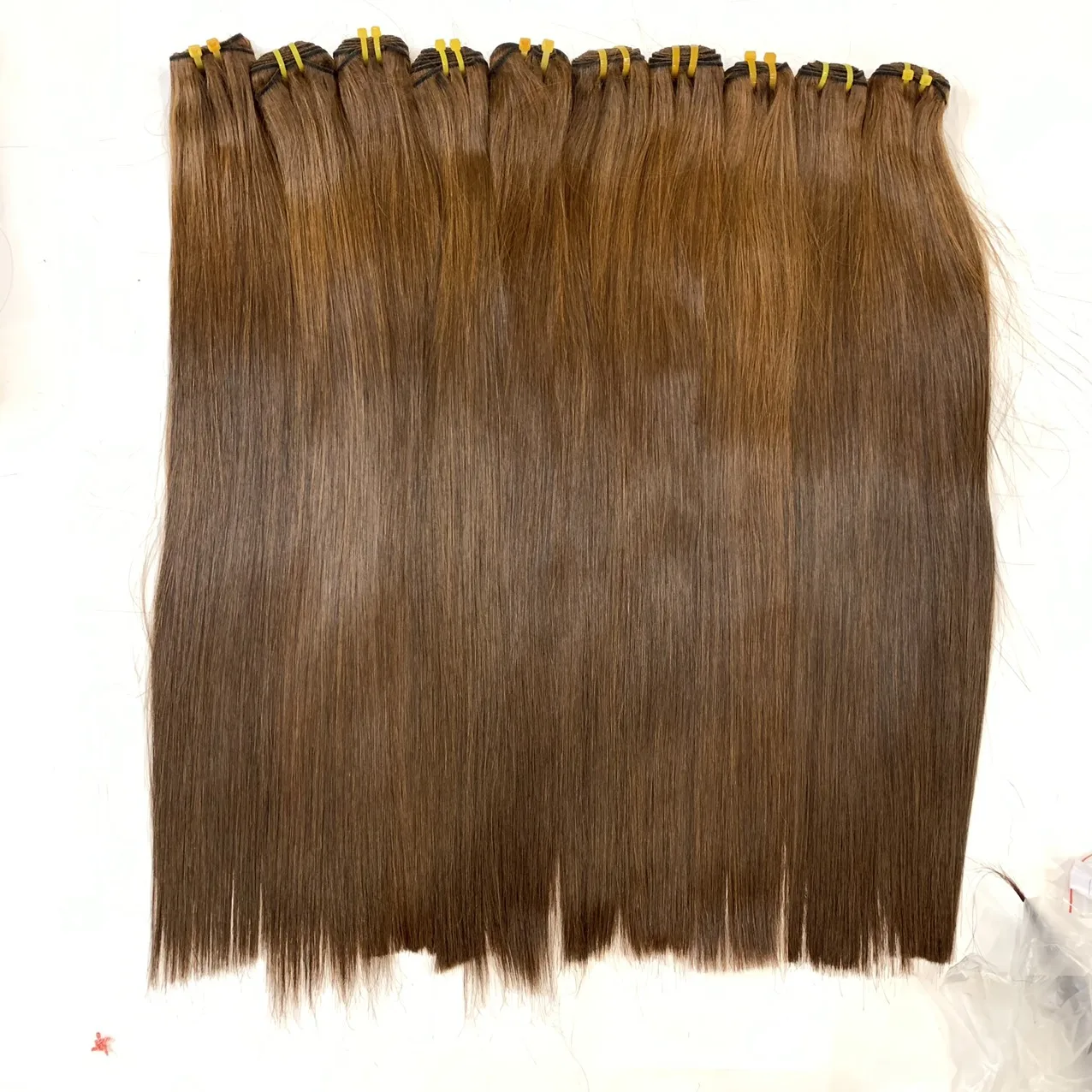  Омбре оранжевая кость прямой класс 12A r наращивание волос с выравненной кутикулой быстрая доставка необработанные волосы для наращивания бразильские